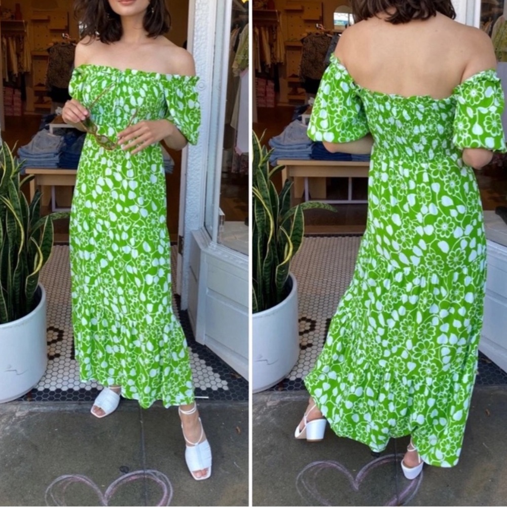 Faithfull The Brand Olinda MIDI Dress in Cleo Floral Print